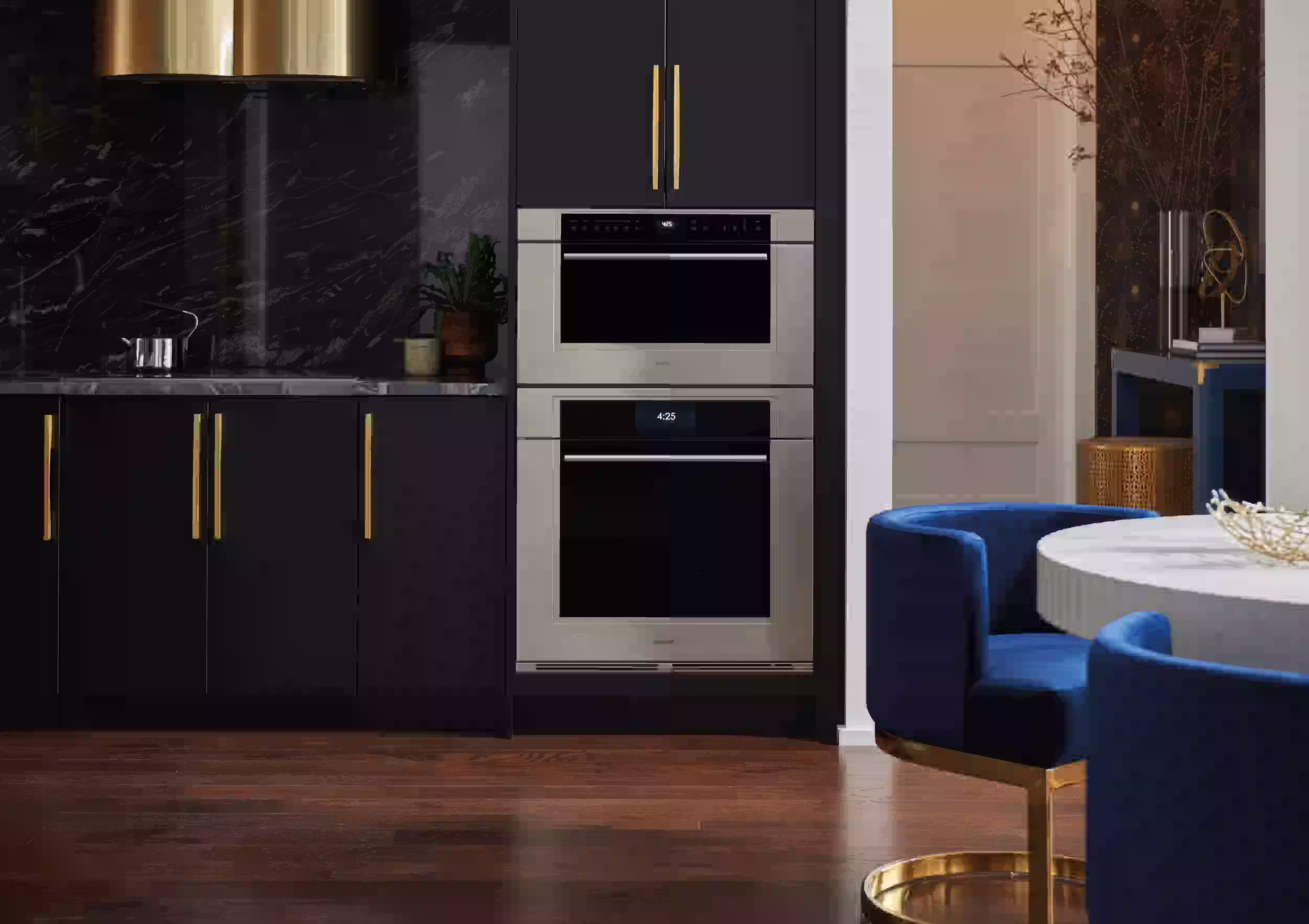 Built-in wall oven with stainless steel front, showcasing professional oven and range repair services